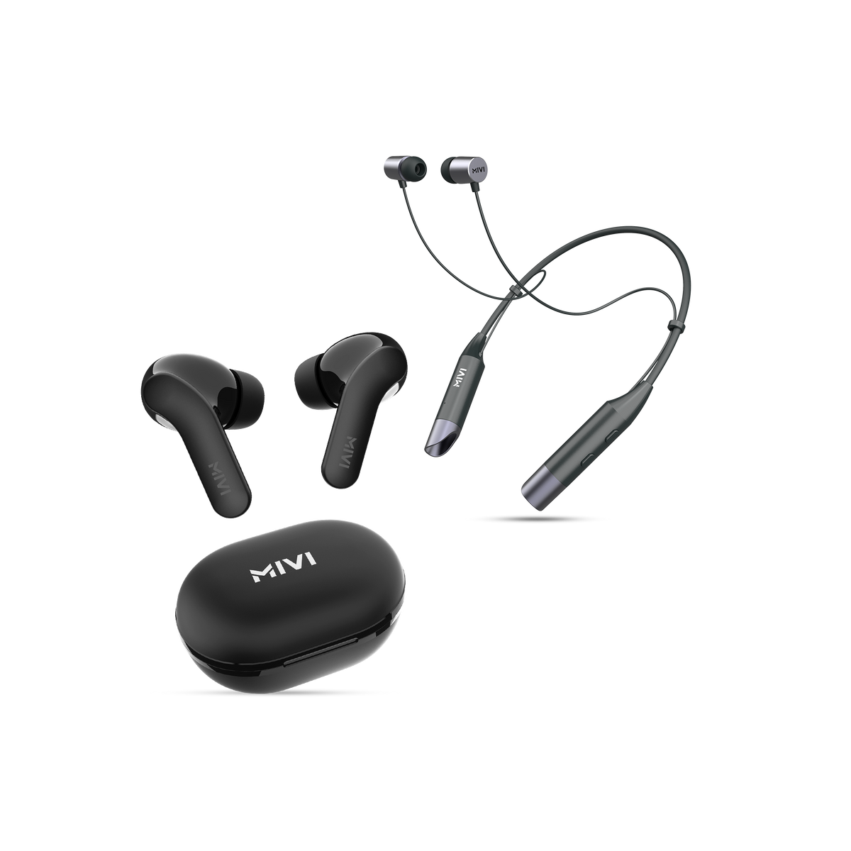DuoPods A25 + Collar Neckband Combo - MIVI